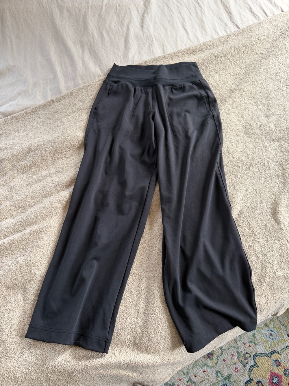 Athleta Black Wide-Leg Women's Pants